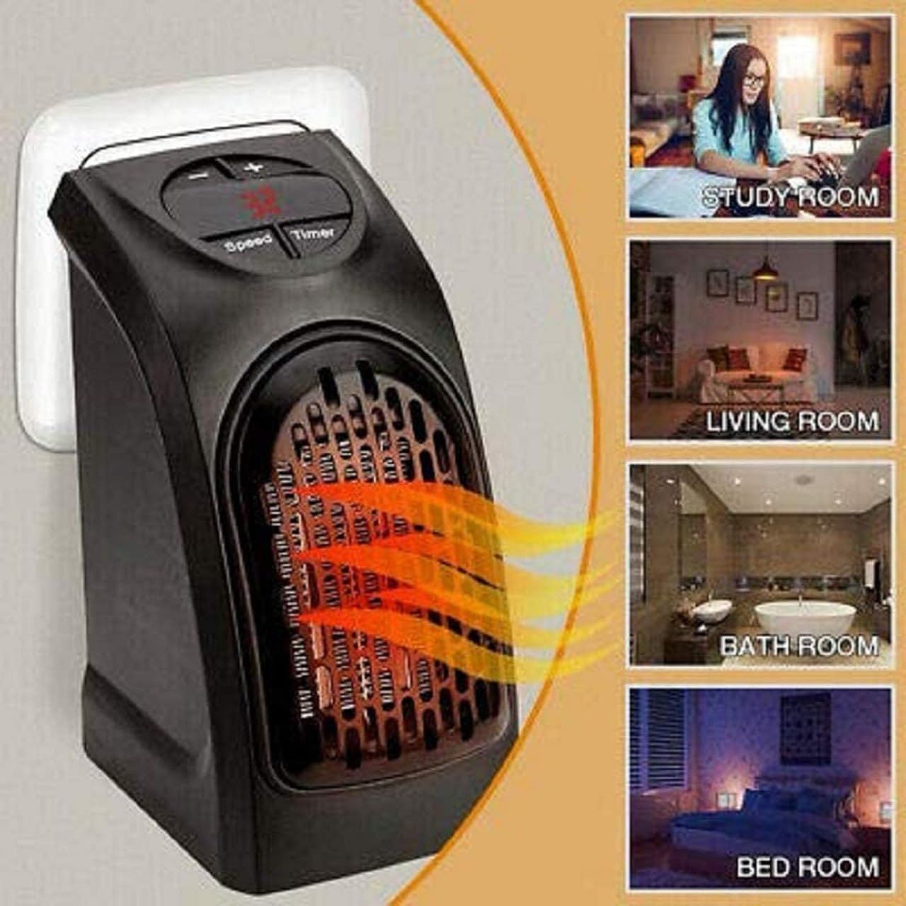Portable Room Handy Heater For Living Room, Office, Reading Room, Work Space, etc.