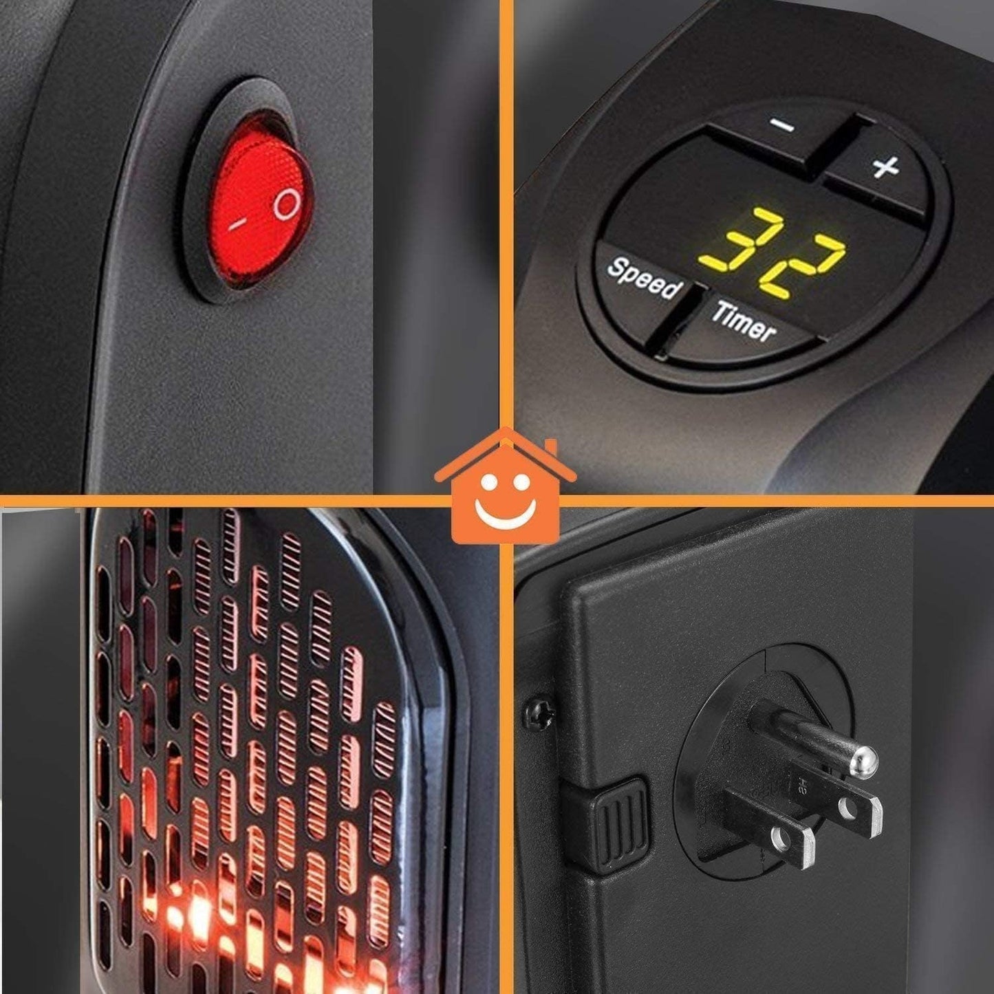 Portable Room Handy Heater For Living Room, Office, Reading Room, Work Space, etc.