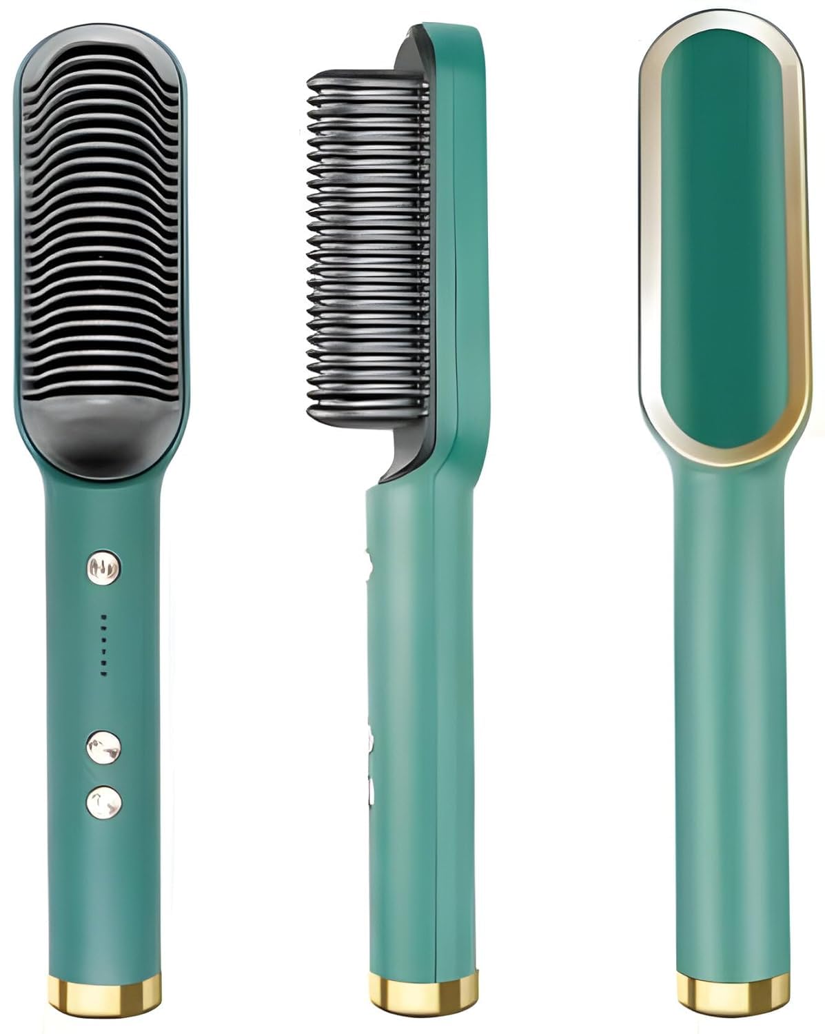 Professional Hair Straightening Comb Brush for Curly and Frizzy Hair, Quick Detangling.