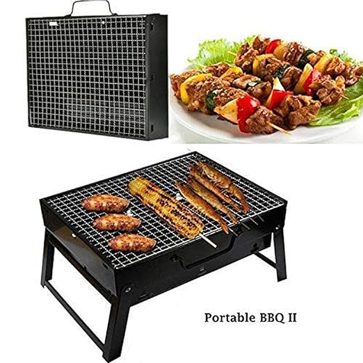 Barbeque Grill - Foldable Barbecue and Tandoor Grill for Camping Hiking Picnic