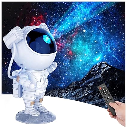 Astronaut Star Projector with Remote Control-360° Adjustable Timer Night Lamp.