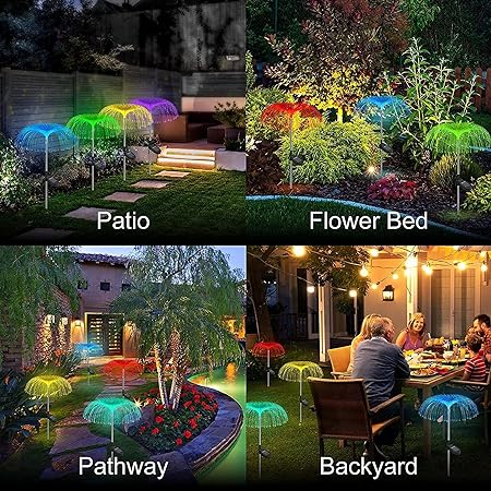 Changing Solar Waterproof Flower Lights (Multi Packs)